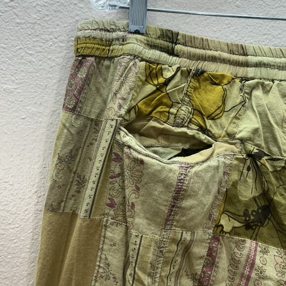 Anthropologie Jogger Pants Patchwork Hippie Boho Festival Indie Womens L Pull On - Picture 11 of 16